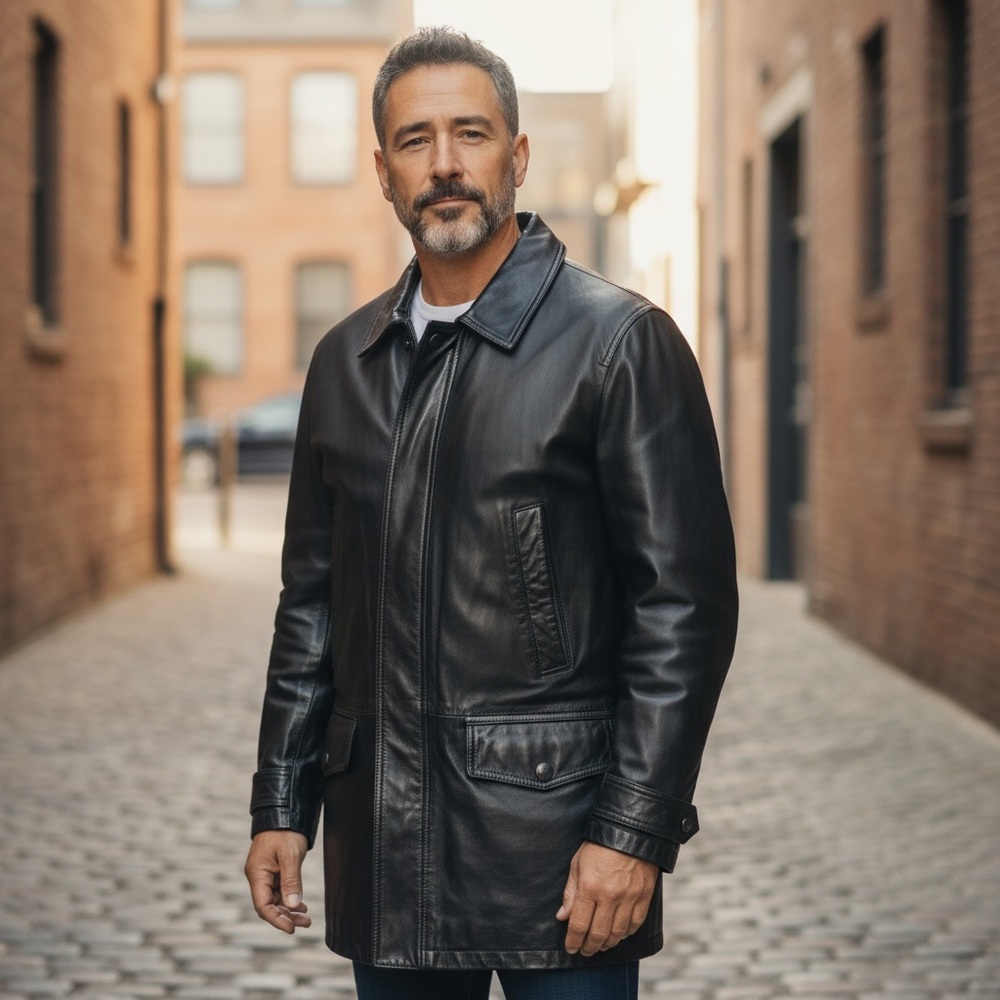 Pelle Pelle‎ vintage genuine leather men’s jacket.